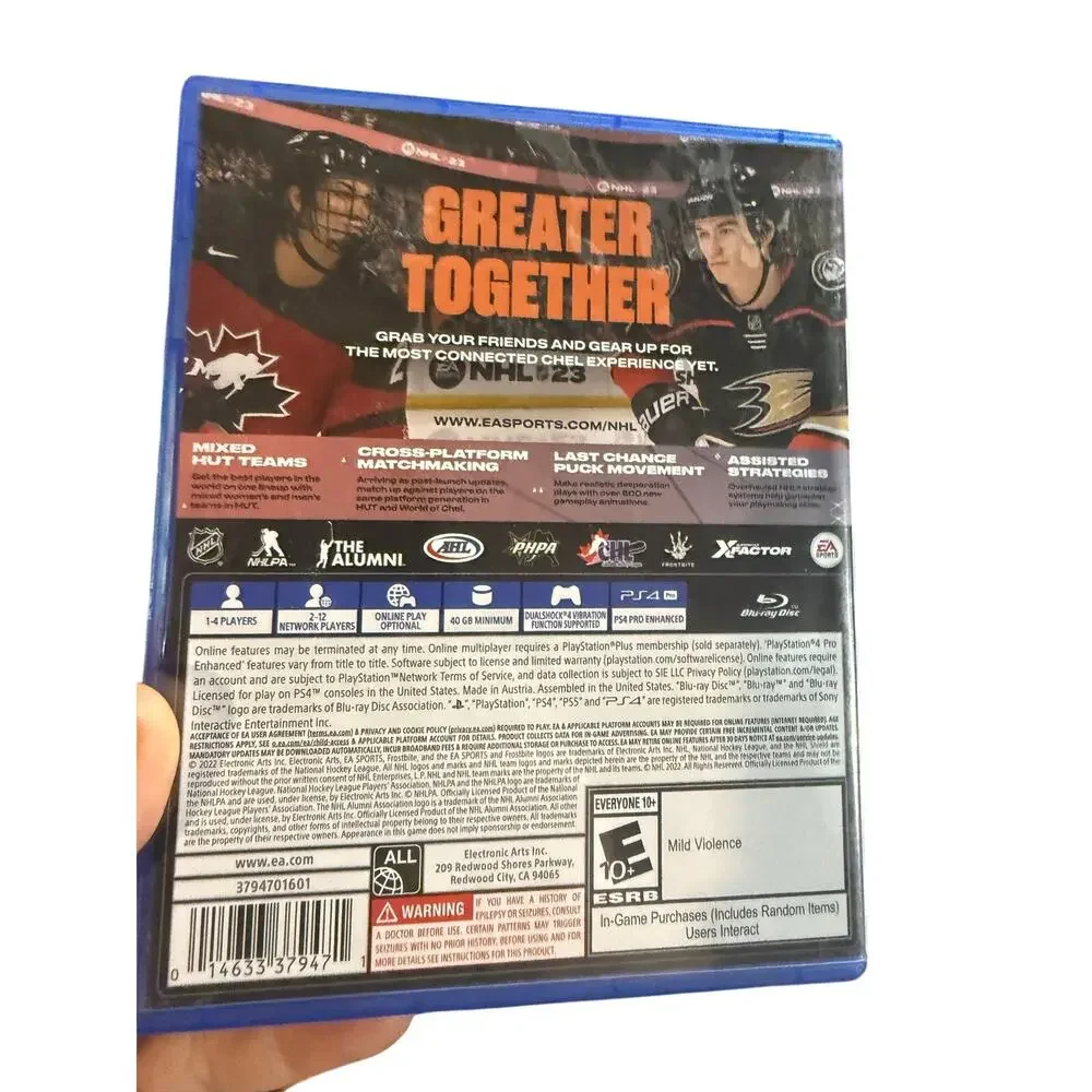 NHL ‘23 for Playstation 4 (PS4)
